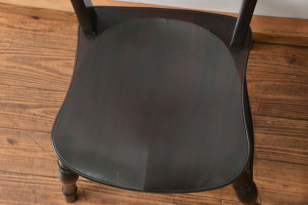 中古　松本民芸家具 ワイコムチェア2脚セット(4) 定価1脚=約88000円(椅子、イス、いす)