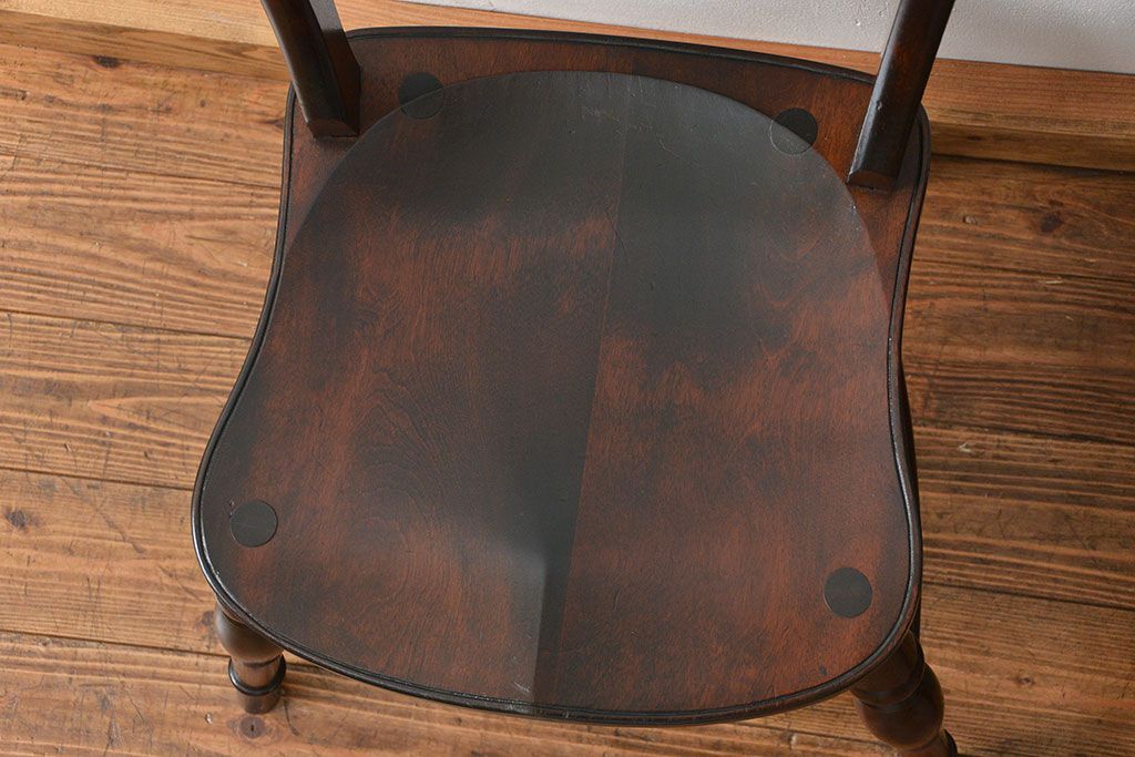 中古　松本民芸家具 ワイコムチェア2脚セット(7) 定価1脚=約88000円(椅子、イス、いす)