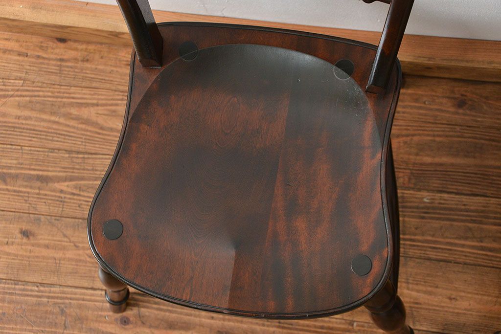 中古　松本民芸家具 ワイコムチェア2脚セット(12) 定価1脚=約88000円(椅子、イス、いす)