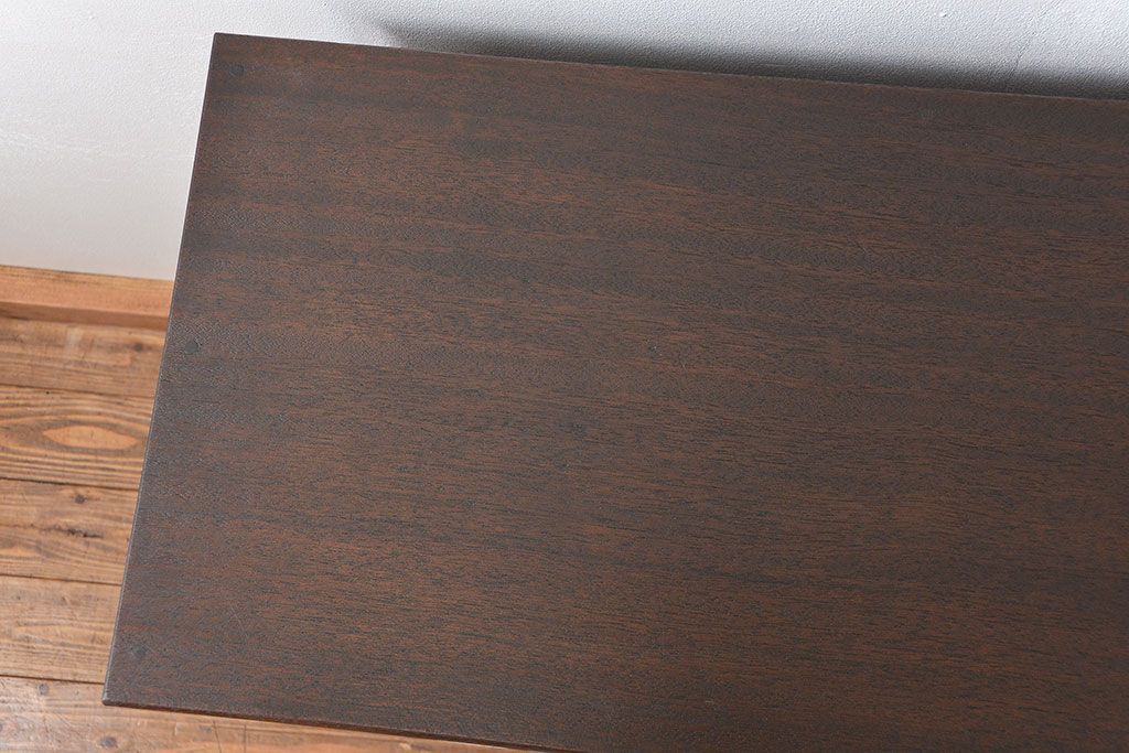 アンティーク家具　古民具・骨董 前面縞黒檀の上品な時代箪笥(チェスト、タンス)