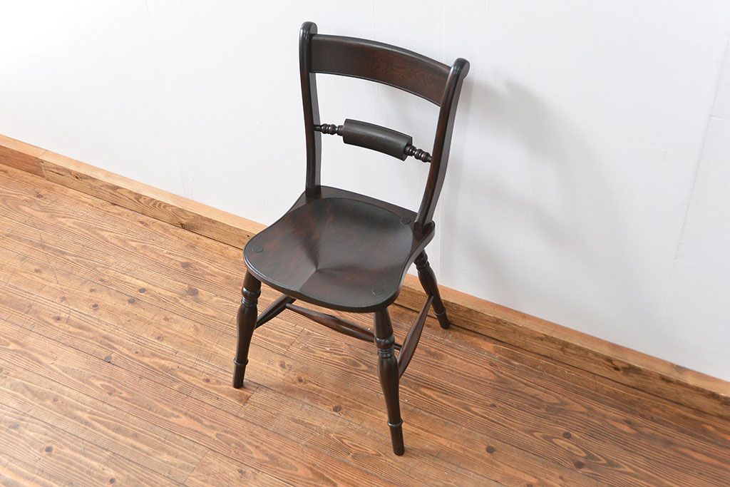 中古 松本民芸家具 ワイコムチェア1脚(3) 定価=約88000円(椅子、イス、いす)