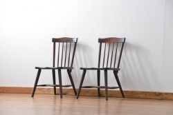 ビンテージ 松本民芸家具 スティックバックチェア2脚セット(椅子、イス)