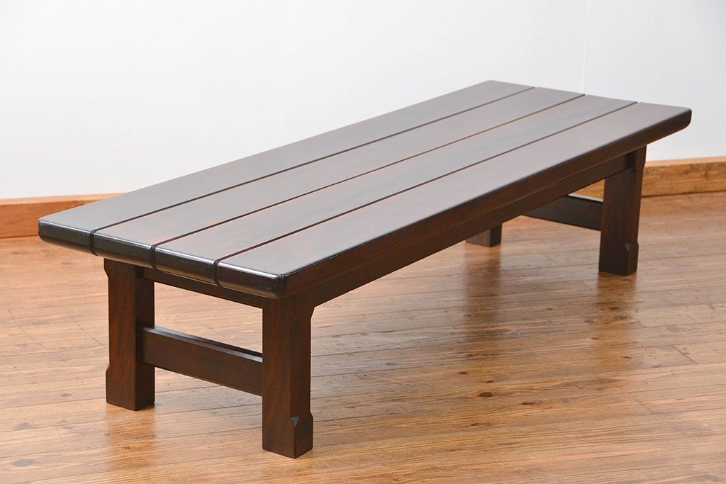 中古 松本民芸家具 スツールテーブル(1)(ベンチ、長椅子、机、座卓)