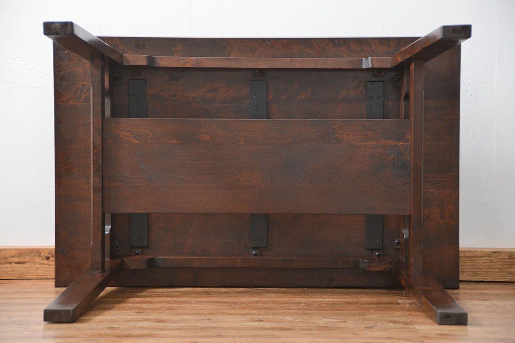 中古 ビンテージ 松本民芸家具 食卓テーブル(2)(ダイニングテーブル、机)