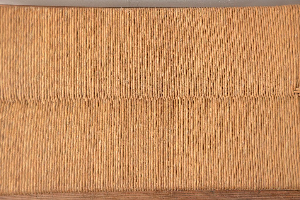 中古 ビンテージ 松本民芸家具 ラッシ長スツール(3)(ベンチ、長椅子、イス)