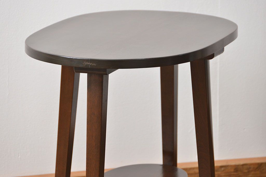 レトロ家具　昭和レトロ かわいいデザイン!上質なラウンドテーブル(カフェテーブル、コーヒーテーブル、サイドテーブル、センターテーブル)