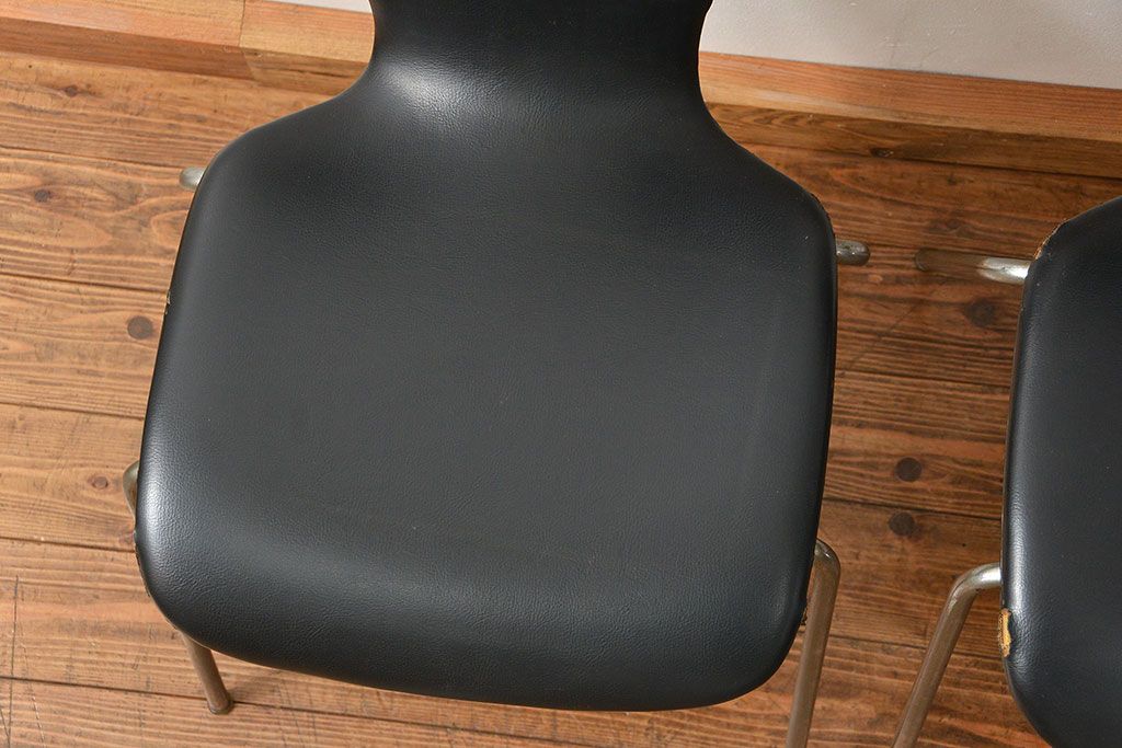 中古 ビンテージ 天童木工 チェア2脚セット(椅子、イス)