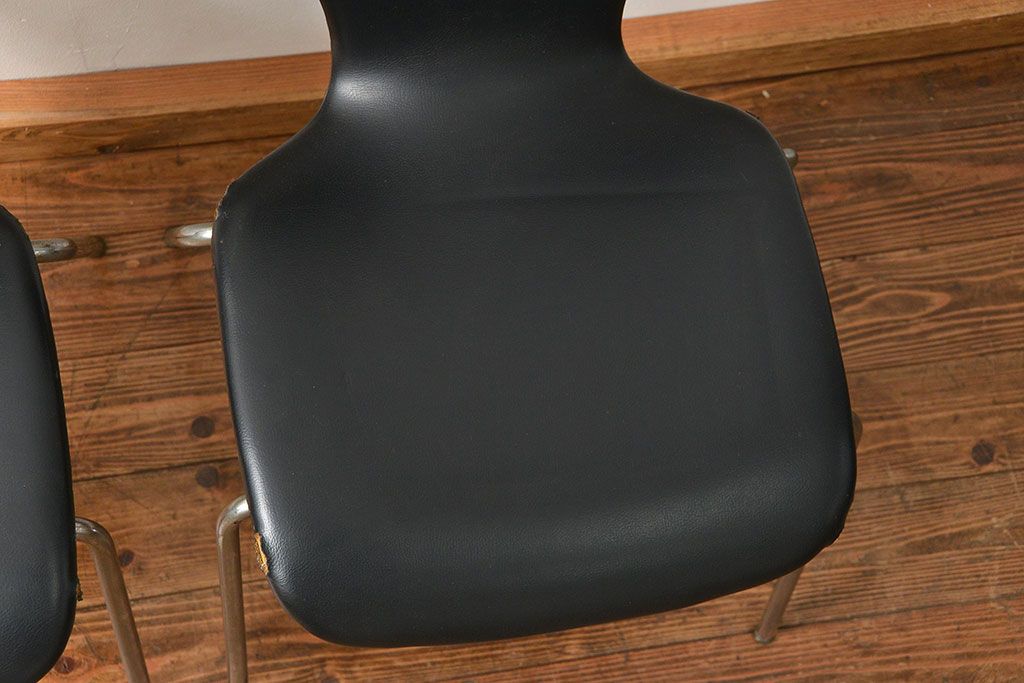 中古 ビンテージ 天童木工 チェア2脚セット(椅子、イス)