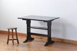 中古 ビンテージ 松本民芸家具 食卓テーブル(4)(ダイニングテーブル、机)