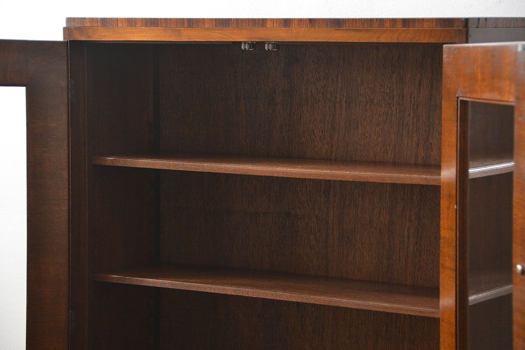 レトロ家具　アンティーク レトロでモダンなミッドセンチュリーブックケース(本箱、本棚、収納棚)