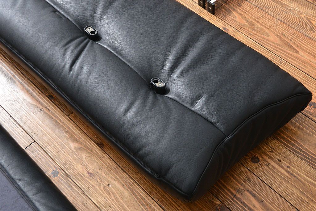 中古 デセデ(de Sede) 本革 2人掛けワイドソファ DS-140 (定価 約100万円)