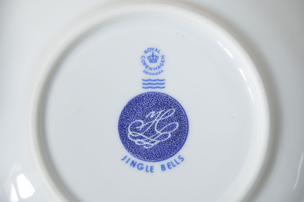 アンティーク雑貨　中古 ロイヤルコペンハーゲン(Royal Copenhagen) ジングルベル　カップ&ソーサー2客