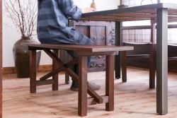 アンティーク家具　アンティーク　シンプルな長椅子(長イス)