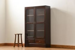 レトロ家具　昭和レトロ 大振りな本箱(収納棚、ブックケース)