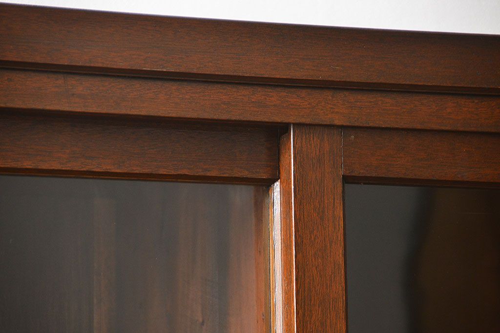 アンティーク家具　アンティーク 小物整理に便利!23杯引き出し収納棚(ガラスケース、薬箪笥)