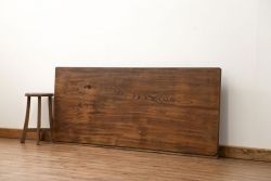 アンティーク家具　古民具・骨董 古い欅(ケヤキ)材一枚板(古材、カウンターテーブル、材料)