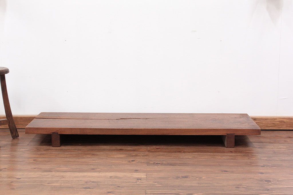 アンティーク家具　ジャンク品　イタミ有り　一枚裁ち板(テーブル、作業台)