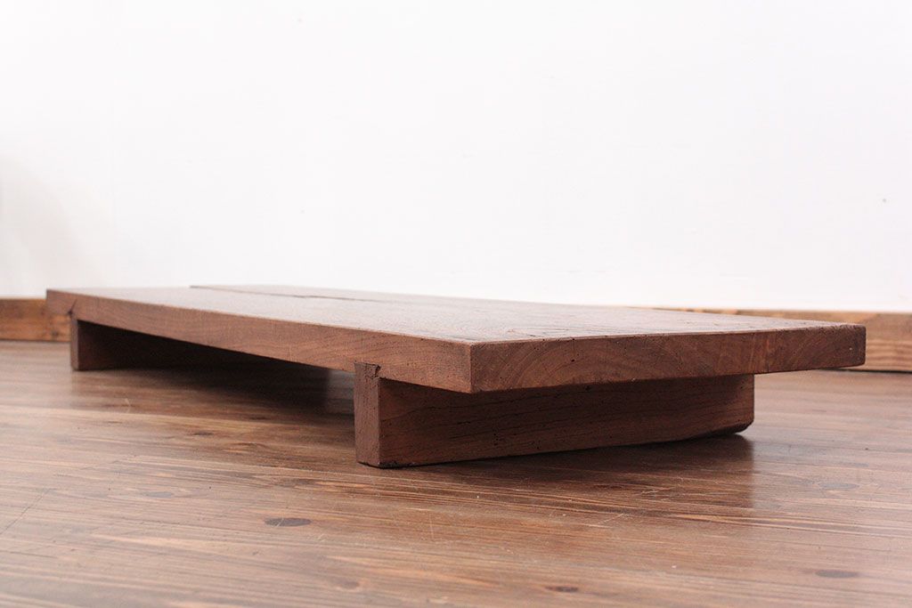 アンティーク家具　ジャンク品　イタミ有り　一枚裁ち板(テーブル、作業台)