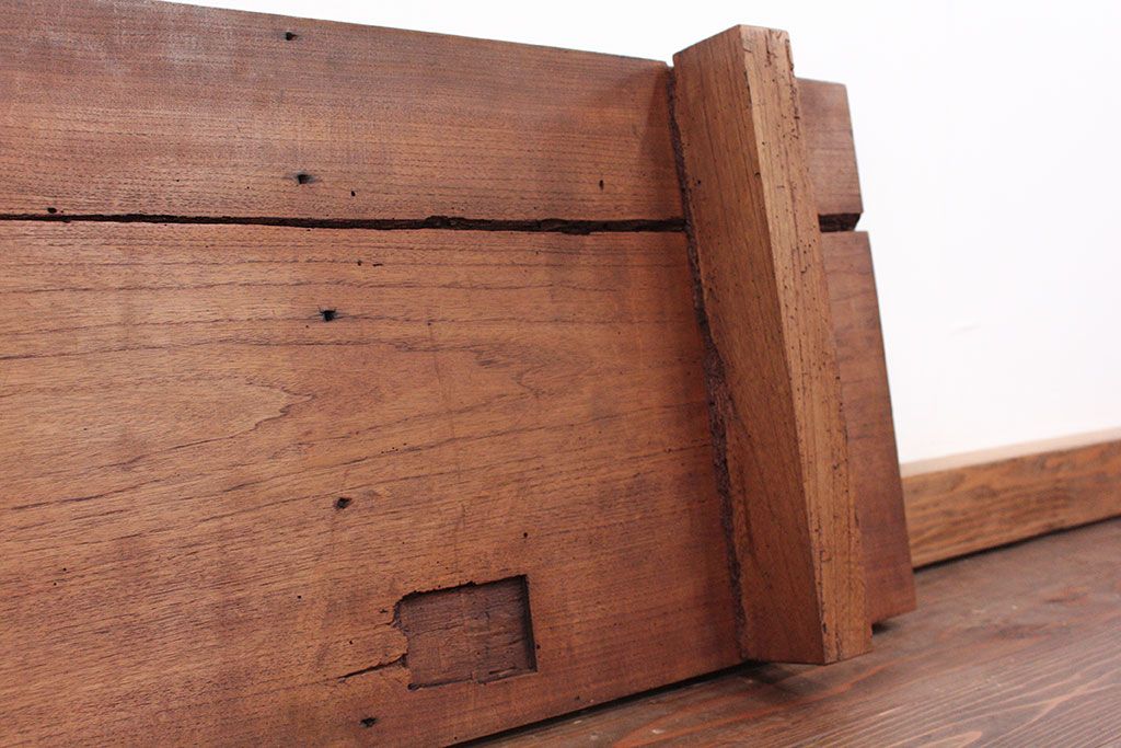 アンティーク家具　ジャンク品　イタミ有り　一枚裁ち板(テーブル、作業台)
