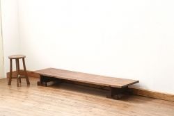 アンティーク家具　古民具・骨董 組み立て式 古い木の一枚板 裁ち板(作業台、ローテーブル)(1)