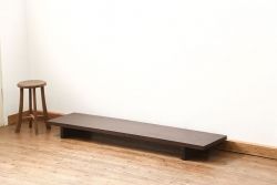 アンティーク家具　古民具・骨董 極厚 一枚板 使い込まれた裁ち板(作業台、テーブル、ローボード)(2)