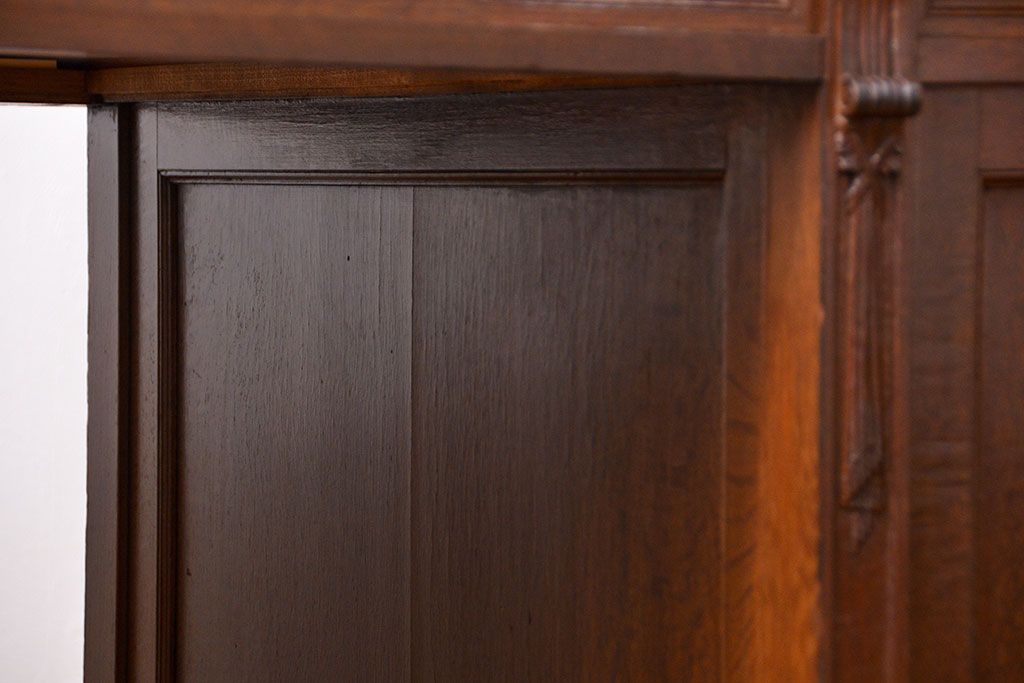 アンティーク家具　アンティーク 国産 イギリス風 重厚な高級プレジデントデスク(テーブル、作業台)