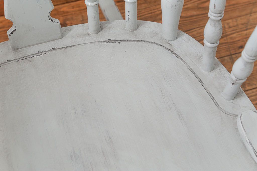 ヴィンテージ家具　アンティークペイント　飛騨産業キツツキマーク ビンテージロッキングチェア(椅子、イス)