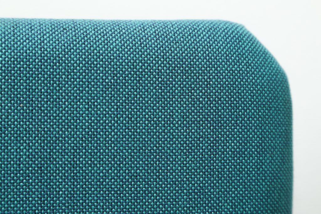レトロ家具　昭和レトロ ファブリック座面の鉄脚チェア1脚(イス、椅子)