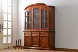 中古　ドイツMAN社製　高級2段重ねキャビネット(カップボード、収納棚)