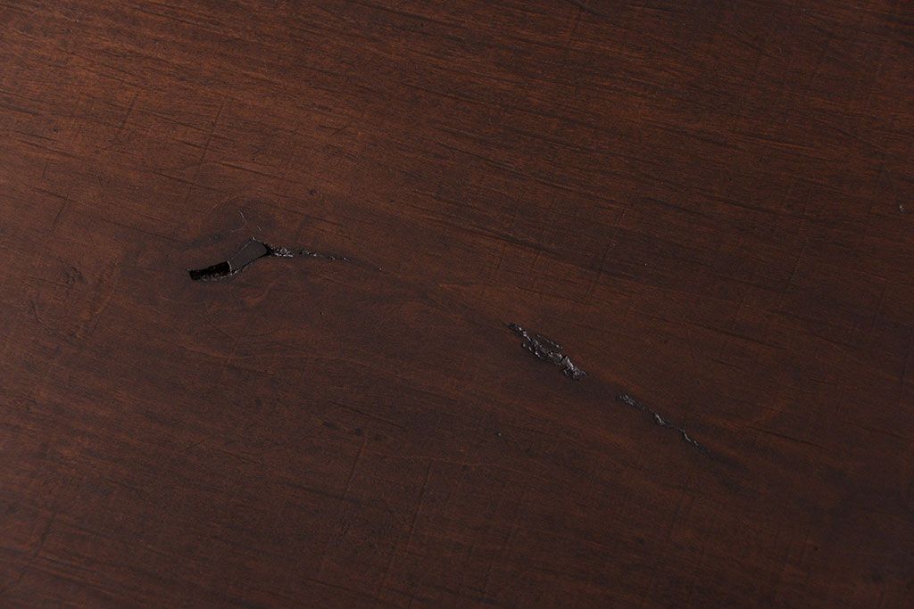 アンティーク家具　アンティーク 使い込まれた古材天板の鉄脚センターテーブル(2)(机、ベンチ、長椅子)