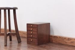 レトロ家具　昭和レトロ とても小さなアンティーク五段小引き出し