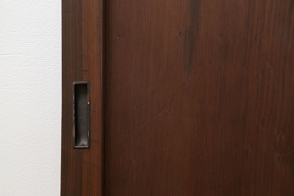 古民具・骨董 杉材一枚板の板戸　2枚セット(2)(窓、引き戸)