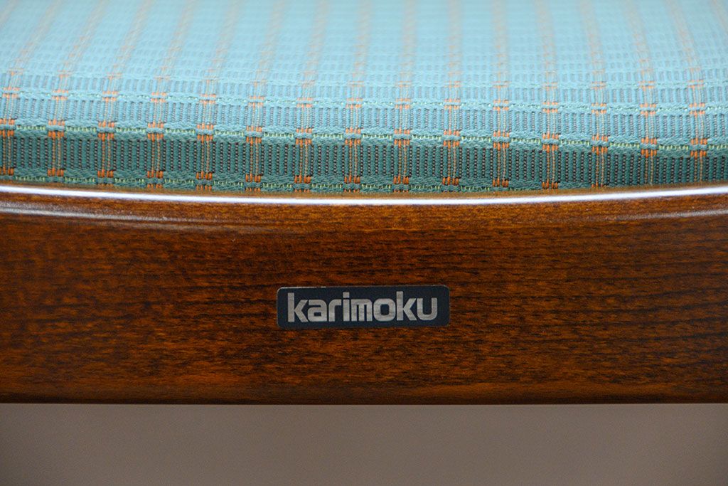 中古　カリモク　ダイニングチェア2脚セット(1)　(椅子、イス)