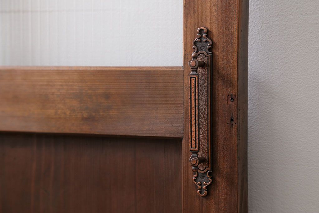 アンティーク モールガラス入りの上質な扉(ドア)