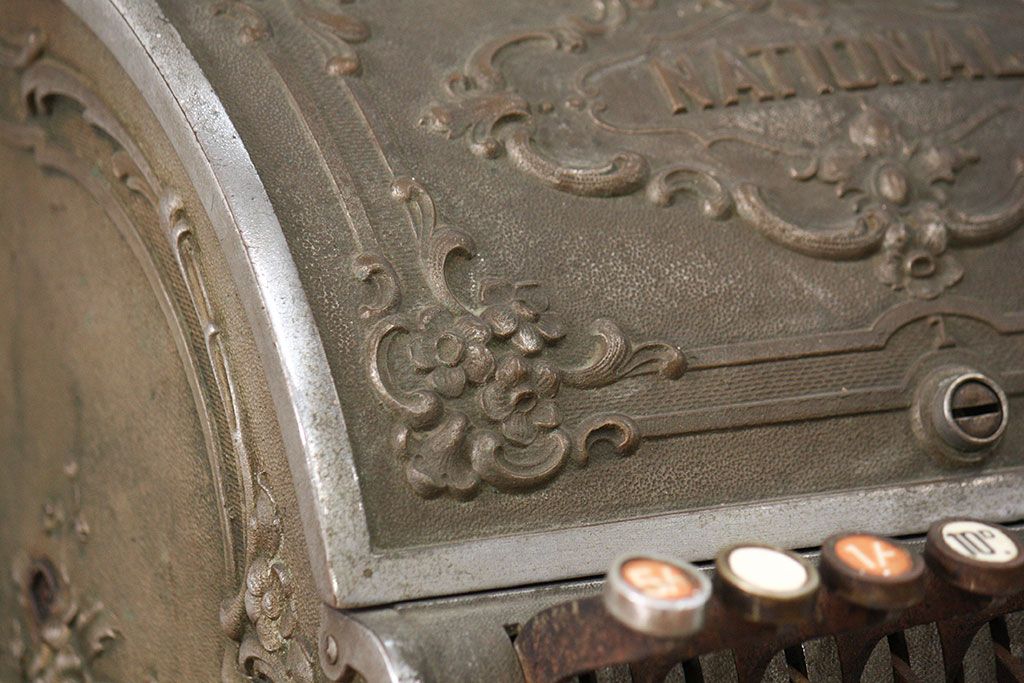 アンティーク雑貨　1900年頃 アメリカ ナショナル社製 アンティークレジスター(キャッシャー)