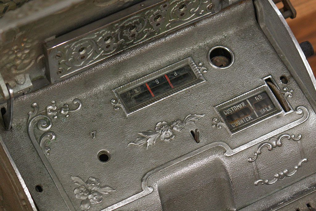 アンティーク雑貨　1900年頃 アメリカ ナショナル社製 アンティークレジスター(キャッシャー)