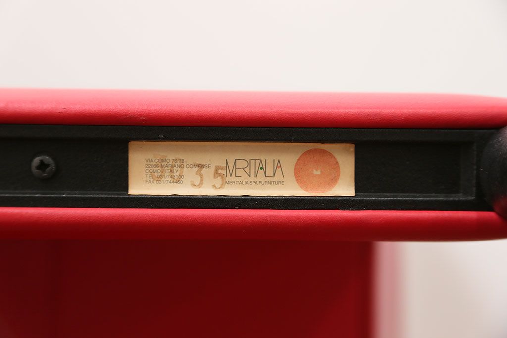 中古 イタリア 高級 モダン家具 メリタリア(MERITALIA)アームチェア(2)(椅子、イス)