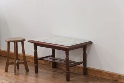 レトロ家具　昭和レトロ 1970年代 大理石風センターテーブル(机)