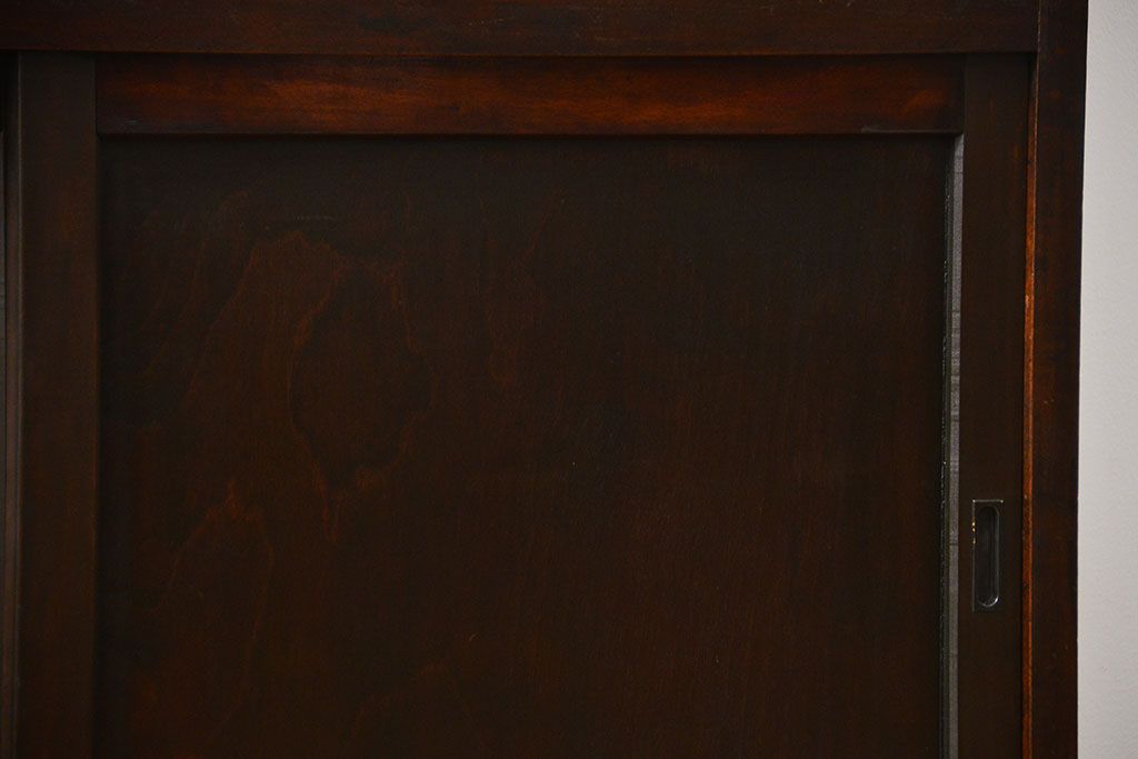 アンティーク家具　大正ロマン 希少品　バーカウンターキャビネット(収納棚、飾り棚、カップボード)