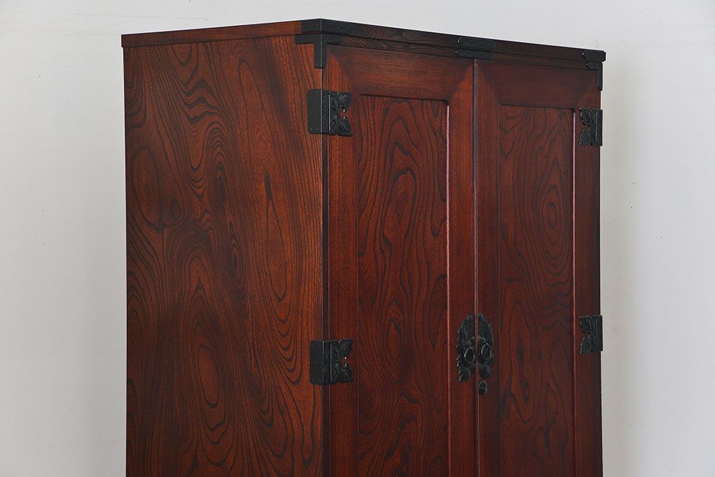 中古　伝統工芸 岩谷堂箪笥 ワードローブ　定価約60万円(洋服箪笥、洋服タンス)