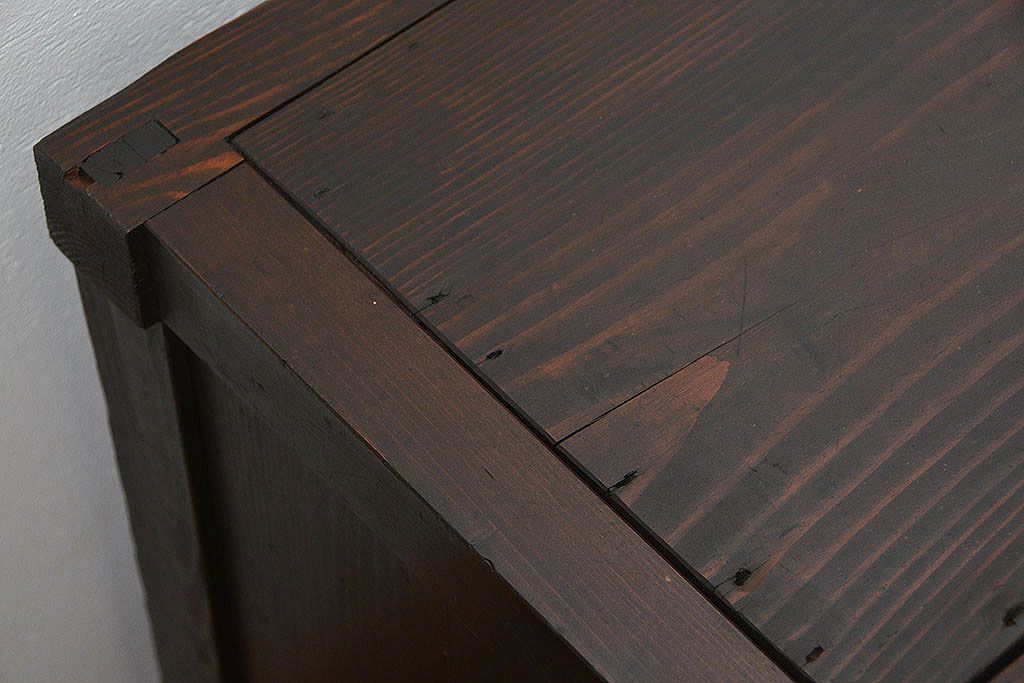 アンティーク家具　古民具・骨董 古作造り　簡素な造りの19杯引き出し(時代箪笥、水屋箪笥、薬箪笥)