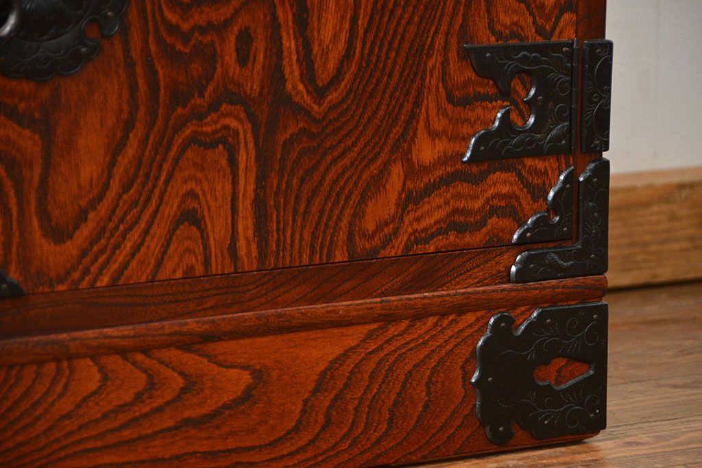 中古　伝統工芸 岩谷堂箪笥 飾り棚(サイドボード)