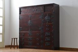 中古　伝統工芸品 岩谷堂箪笥　特大整理箪笥　定価約130万円(衣装箪笥、チェスト)