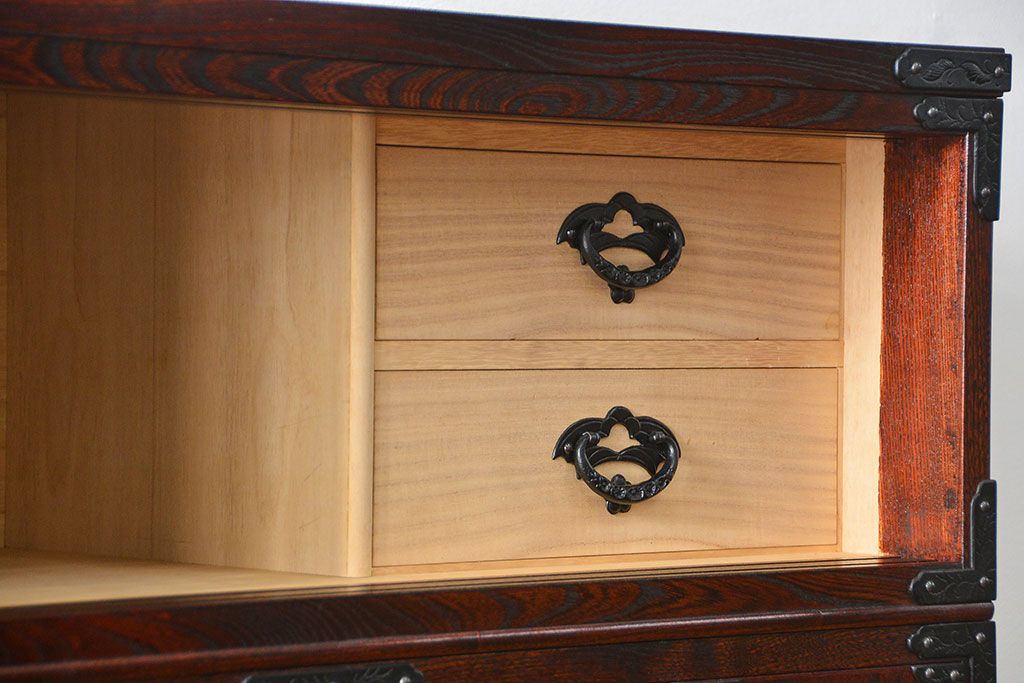 中古　伝統工芸品 岩谷堂箪笥　特大整理箪笥　定価約130万円(衣装箪笥、チェスト)