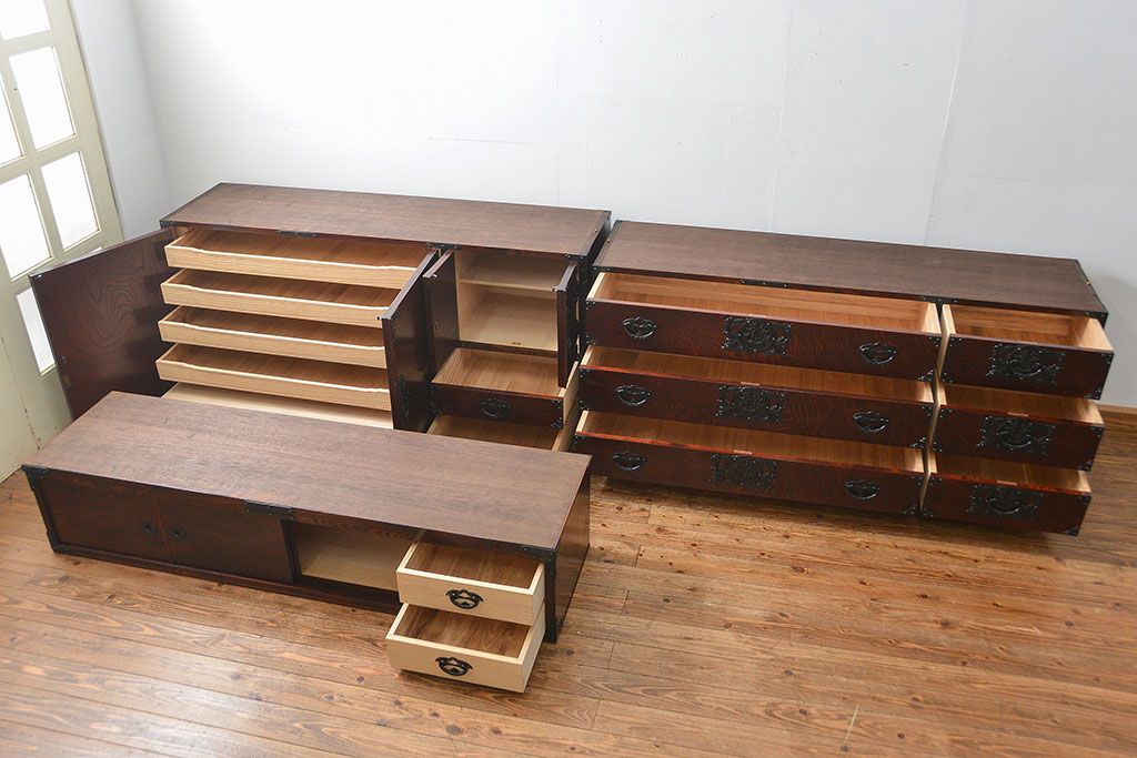 中古　伝統工芸品 岩谷堂箪笥　特大整理箪笥　定価約130万円(衣装箪笥、チェスト)