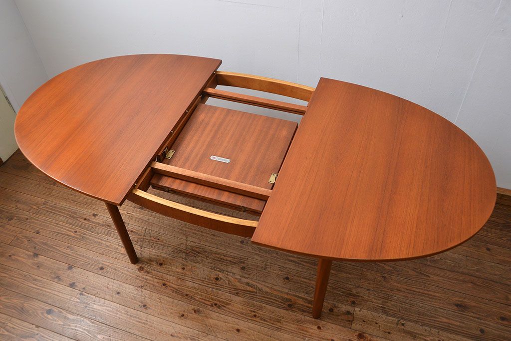 ヴィンテージ家具　北欧ビンテージ　A.H.McINTOSH(マッキントッシュ)エクステンションテーブル(ダイニングテーブル)