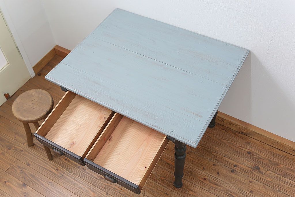 アンティーク家具 アンティークペイント 古い洋館で使われていた