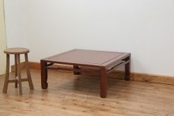 アンティーク家具　古民具・骨董 古い唐木のシックな座卓(テーブル)