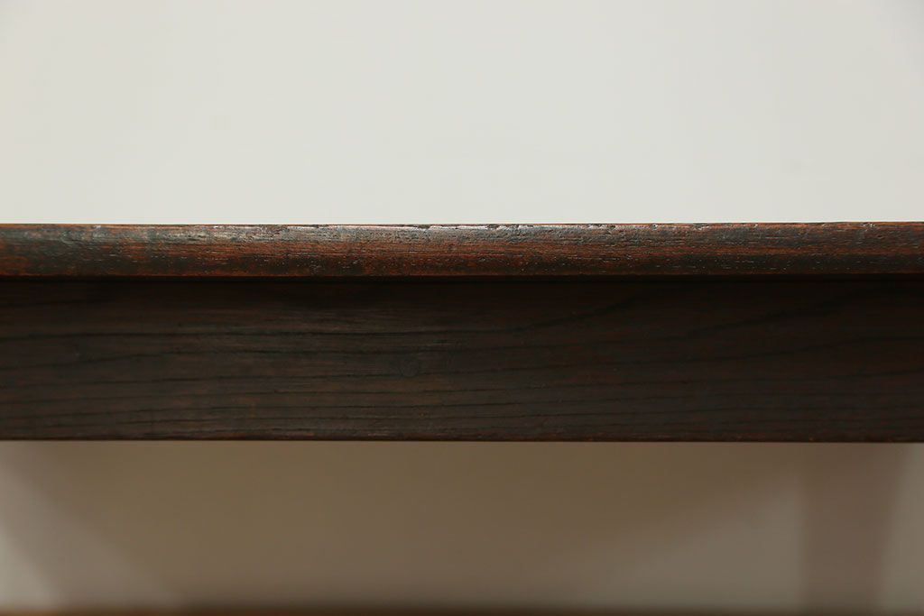 レトロ家具　昭和レトロ 古い栓材の折り畳みちゃぶ台　(テーブル)