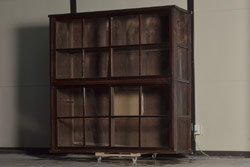 アンティーク家具　シンプルなキャビネット(飾り棚)(R-036643)